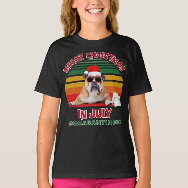 Camiseta Veraniega Triunfada de bulldog (Anverso)
