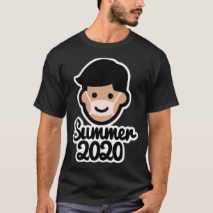 Camiseta Verano 2020 máscara facial sol bronceado máscara d