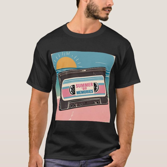 Camiseta Verano ‘89 Tee de cinta de cassette - Regalo de mú (Anverso)