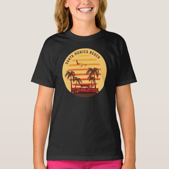 Camiseta verano aloha playa Santa Mónica (Anverso)