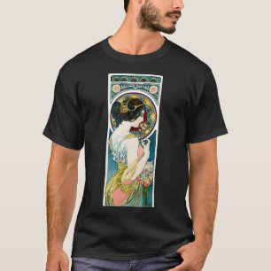 Camiseta Verano -Alphonse Mucha -Art Nouveau Mucha -Vintage
