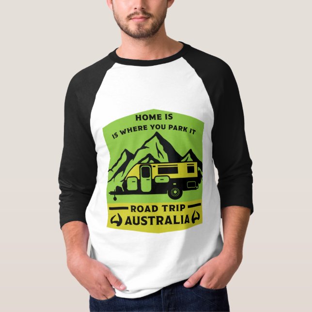 Camiseta Verano australiano de caravana australiana (Anverso)