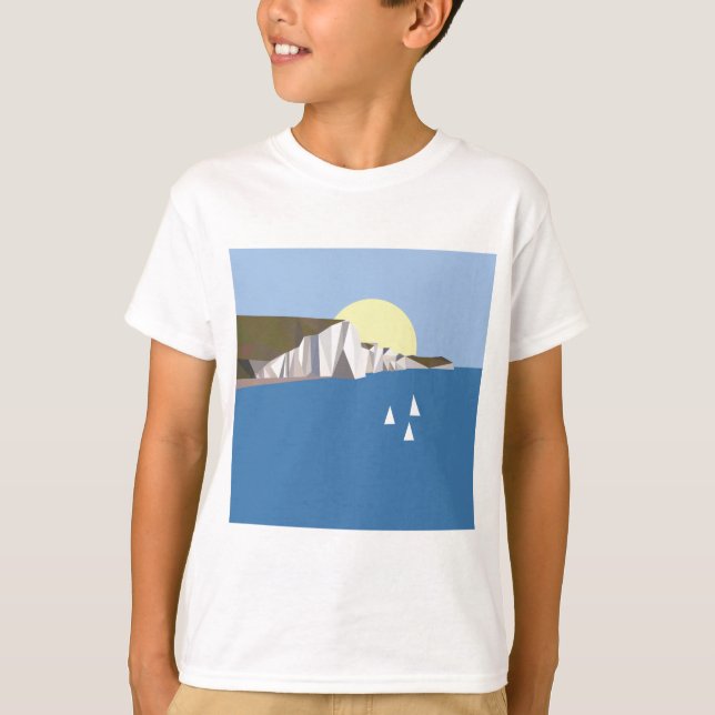 Camiseta Verano blanco de los acantilados (Anverso)