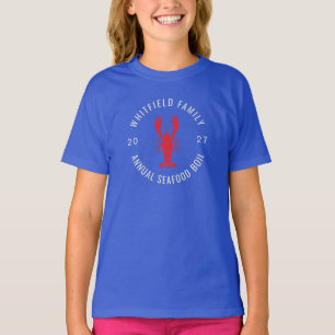 Camiseta Verano Boil de Mariscos Personalizado para Familia