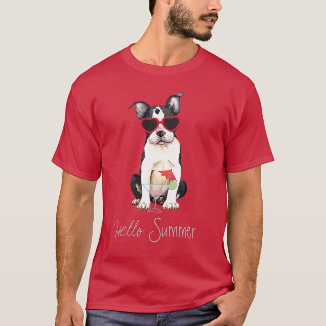 Camiseta Verano Boston Terrier (Anverso)
