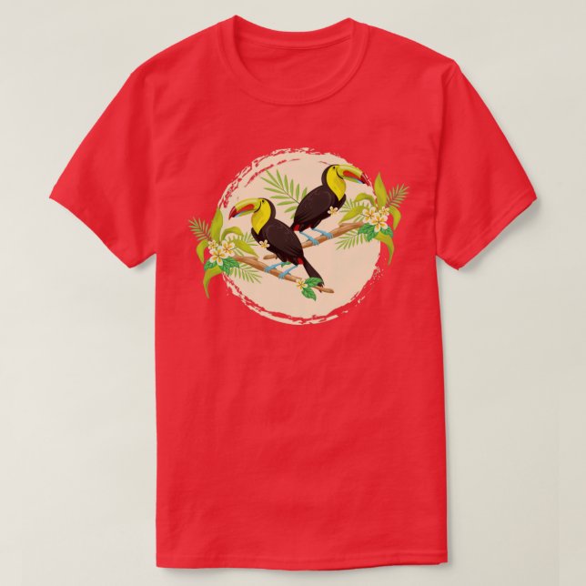 Camiseta Verano bTropical Bird Toucan (Diseño del anverso)