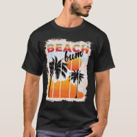 Verano Bum Beach Palm Tree Vacation Sunset