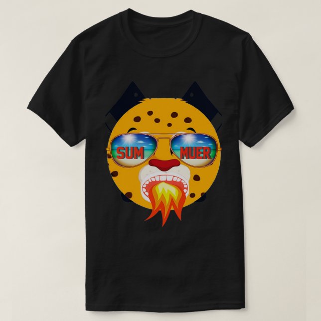 Camiseta Verano caliente 1 (Diseño del anverso)