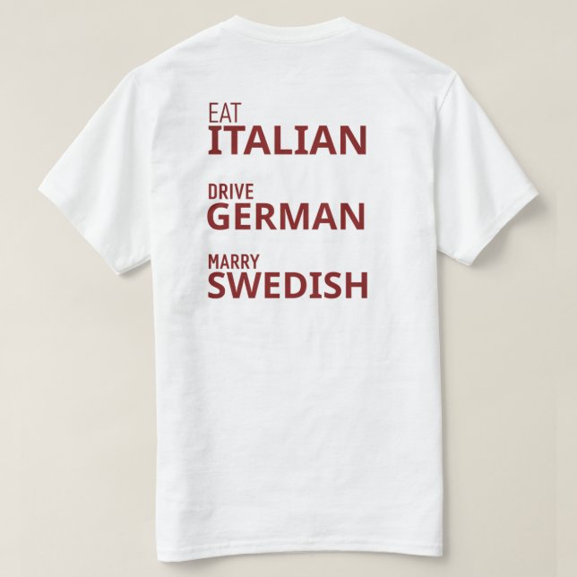Camiseta Verano Chic  (Reverso del diseño)