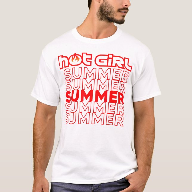 Camiseta Verano Chica caliente (Anverso)
