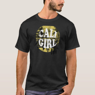 Camiseta Verano Chica de California Cali retro femenino