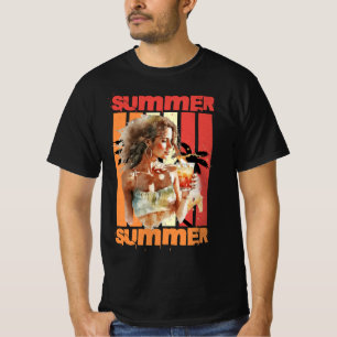 Camiseta Verano Chica Retro Sunset