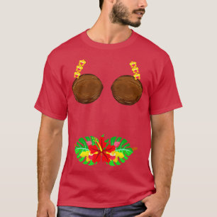 Camiseta Verano Coconut Bra Halloween Costume Hawaii Aloha