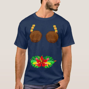 Camiseta Verano Coconut Bra Halloween Costume Hawaii Aloha