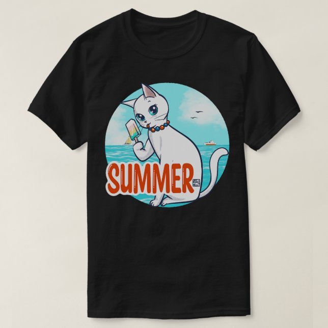 Camiseta Verano Con Popsicle (Diseño del anverso)