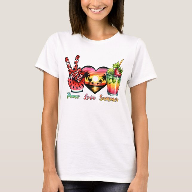 Camiseta Verano de amor por la paz (Anverso)