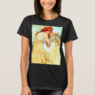 Camiseta Verano de Art Nouveau de Alphonse Mucha