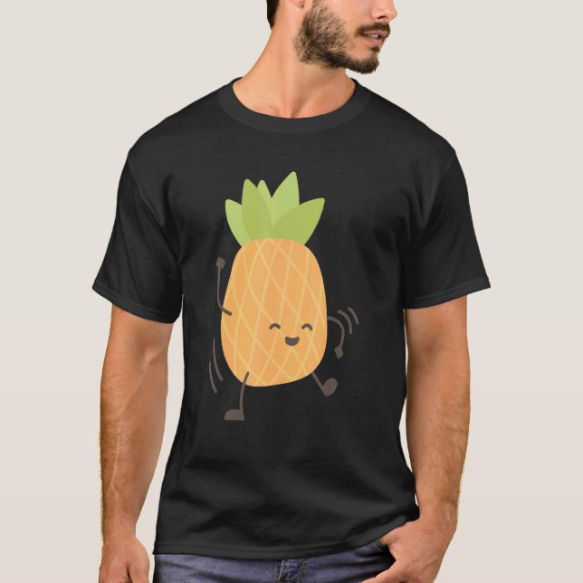 Camiseta Verano de baile feliz de piña (Anverso)