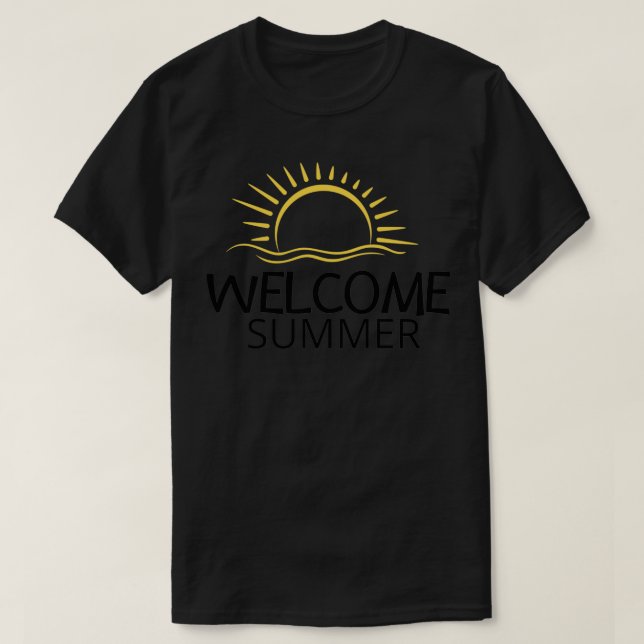 Camiseta verano de bienvenida regalo de verano de la palma  (Diseño del anverso)