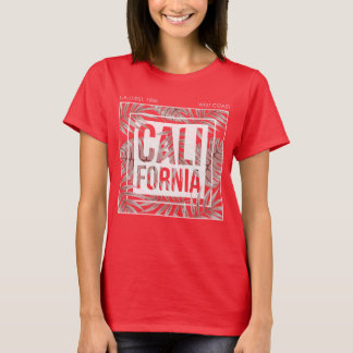 Camiseta Verano de California para Siempre- Hojas Tropicale