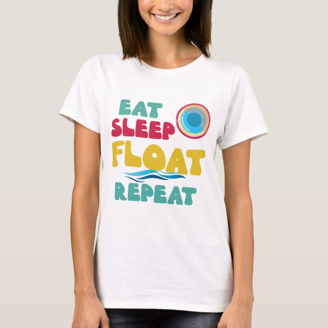 Camiseta Verano de consumición flotante del río de la (Anverso)