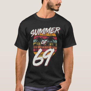 Camiseta Verano de cumpleaños número 69 de mamá papá