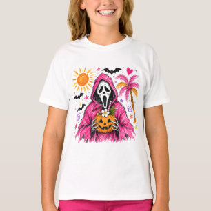 Camiseta Verano de fantasmas rosados de Halloween