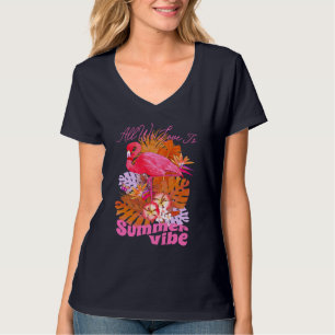 Camiseta Verano de flamenco negro