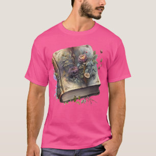Camiseta Verano de flores silvestres libro floral horror di