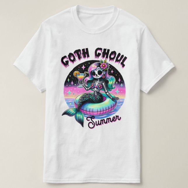 Camiseta Verano de Ghoul gótico (Diseño del anverso)