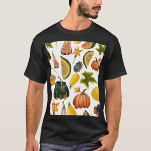Camiseta Verano de girasoles: Patrón de acuarela de época