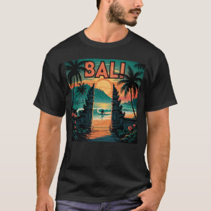 Camiseta Verano de la isla de Bali - Surfistas del océano p