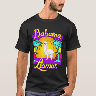 Camiseta Verano de la playa retro de Bahama Llama 80