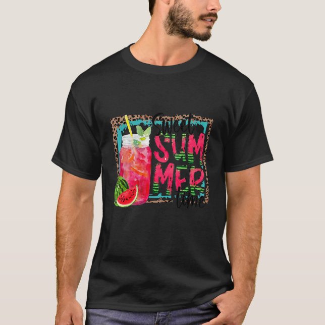 Camiseta Verano de la sandía Melón de verano de verano con  (Anverso)