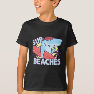 Camiseta Verano De Las Playas De Sup Surfing Retro De Anima