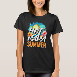 Camiseta Verano de Mamá Caliente, Playa de Flores Tropicale