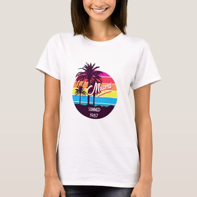 Camiseta Verano de Miami 1987 (Anverso)