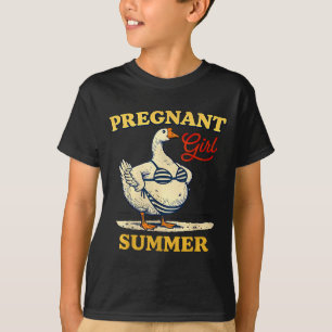 Camiseta Verano de niña embarazada divertido anuncio de beb