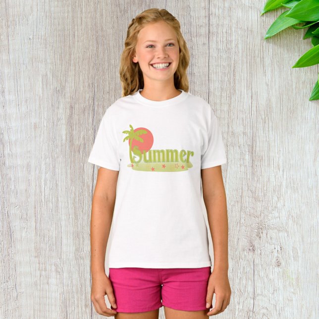Camiseta Verano de palmeras con sol y playa (Subido por el creador)