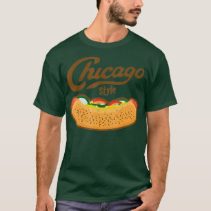 Camiseta Verano de perros calientes estilo Chicago