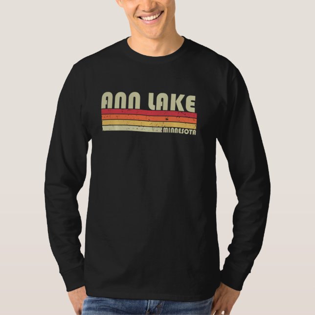 Camiseta Verano de pesca divertida en Ann Lake Minnesota (Anverso)