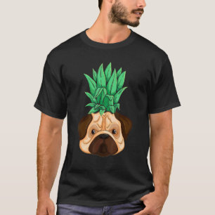 Camiseta Verano de Pug Fruta Tropical Pineapple de Pug