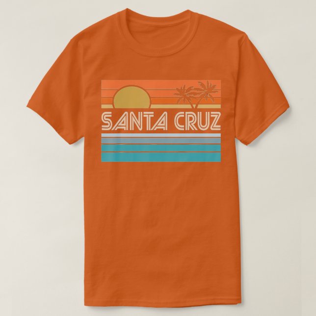 Camiseta Verano de surf de Santa Cruz California Sunset 70' (Diseño del anverso)