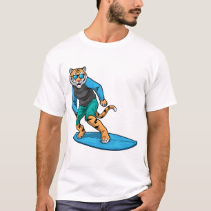 Camiseta Verano de Surfing Tiger