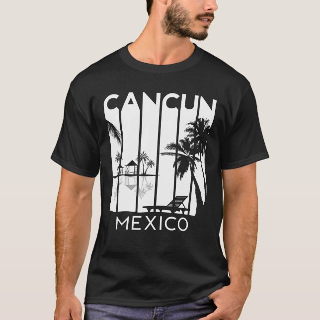 Camiseta Verano de vacaciones México Retro México Cancún (Anverso)