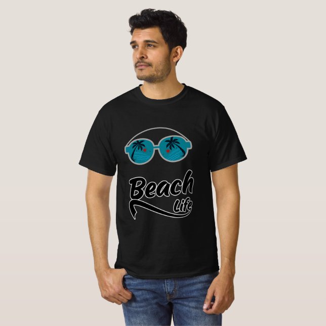 Camiseta Verano de vida en playa (Anverso completo)