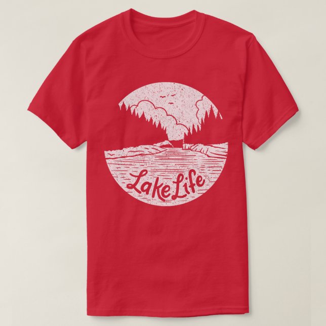 Camiseta Verano del agua del lago (Diseño del anverso)
