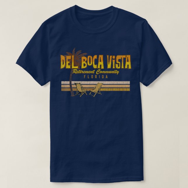 Camiseta Verano Del Boca Vista Jubilación Florida (Diseño del anverso)