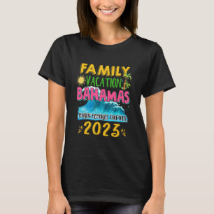 Camiseta Verano del grupo de vacaciones familiares Bahamas