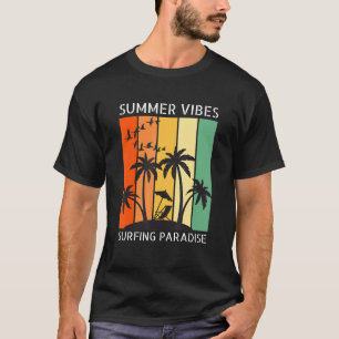 Camiseta Verano del paraíso de surf Vibes